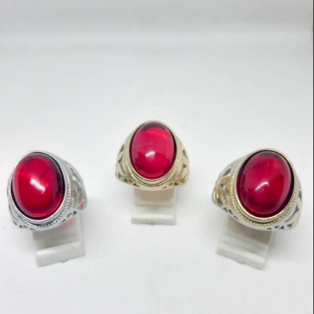 CINCIN BATU MERAH SIAM ASLI BANGKOK MURAH MERAH CRYSTAL