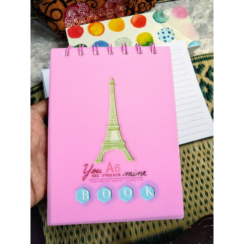 

notebook pink motif paris