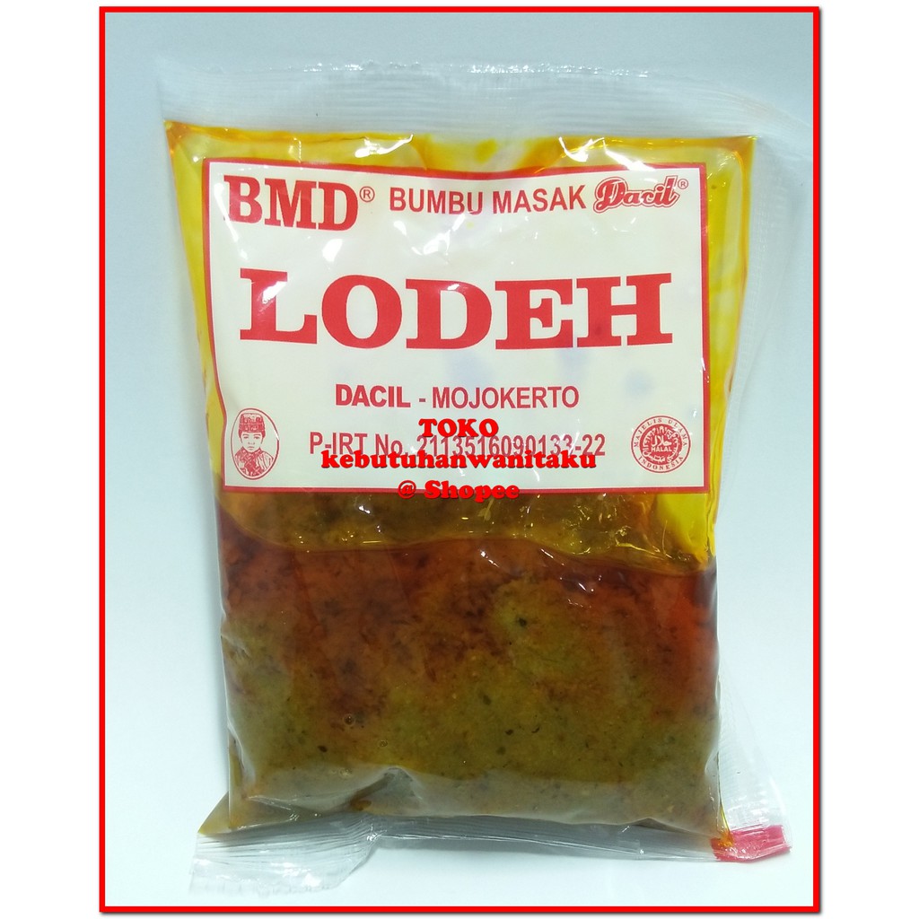 

Bumbu Masak Dacil LODEH Bumbu dapur jadi instan cepat saji mahmudah