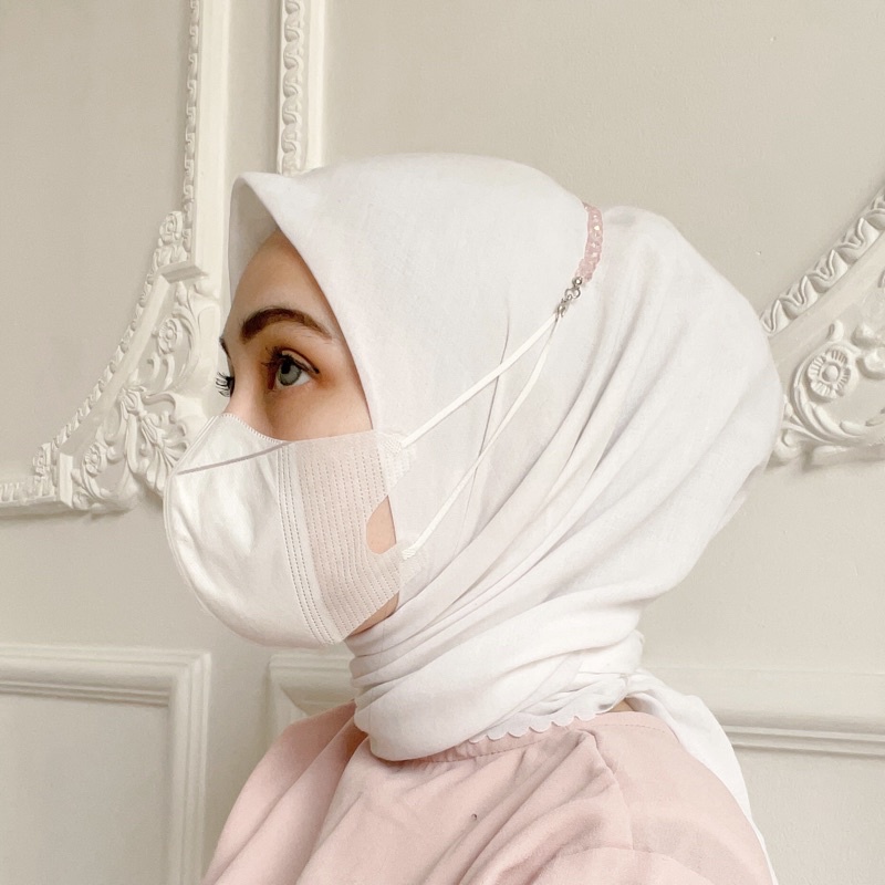 KONEKTOR MASKER HIJAB PREMIUM KRISTAL CEKO