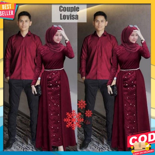 Sinha Baju Couple Pasangan Milenial Lebaran 2022, Model Baju Capel Pasangan Kekinian Untuk Kondangan