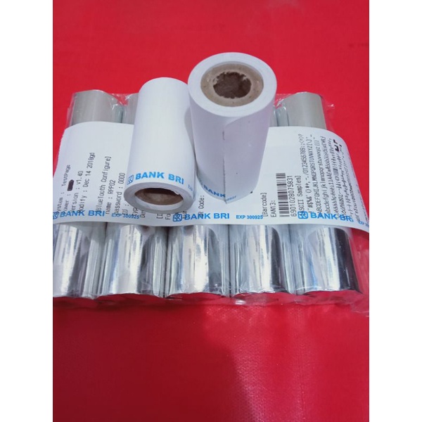 

KERTAS STRUK THERMAL MURAH EDC BRI 58x30mm paket 10 roll
