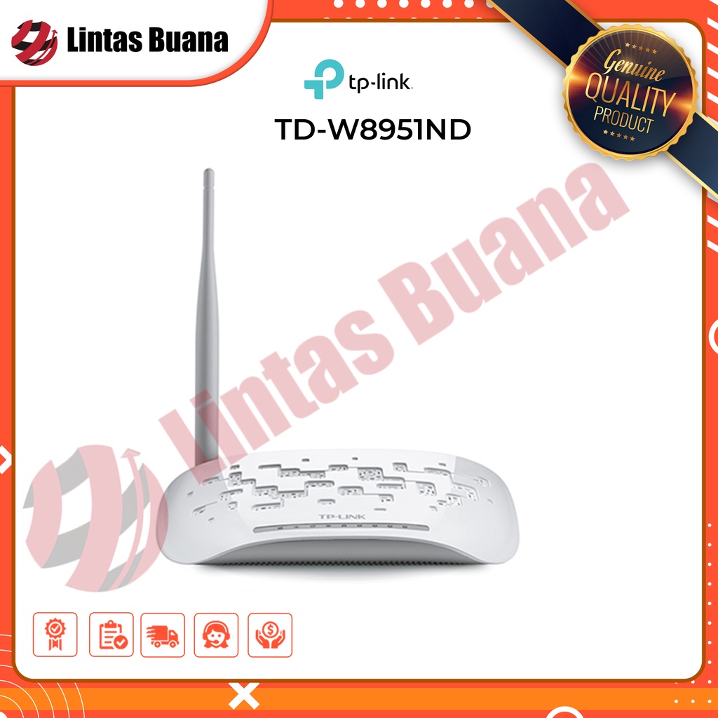 TP-Link TD-W8951ND 150Mbps Wireless N ADSL2+ Modem Router