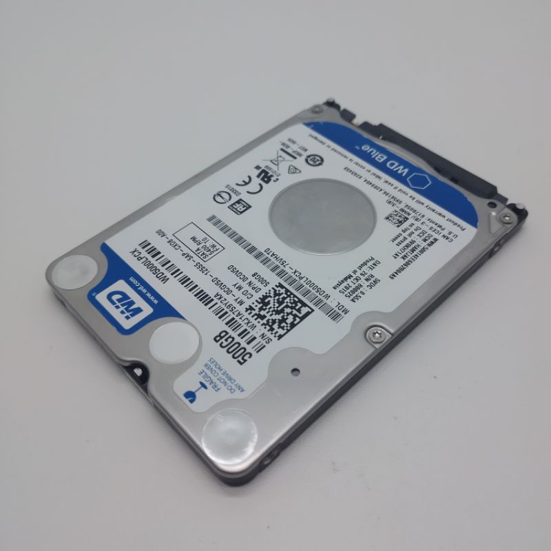 HARDISK 500GB WD BLUE SATA SLIM 2,5&quot; BARU 0 Days. HDD 500GB FOR LAPTOP NOTEBOOK PS