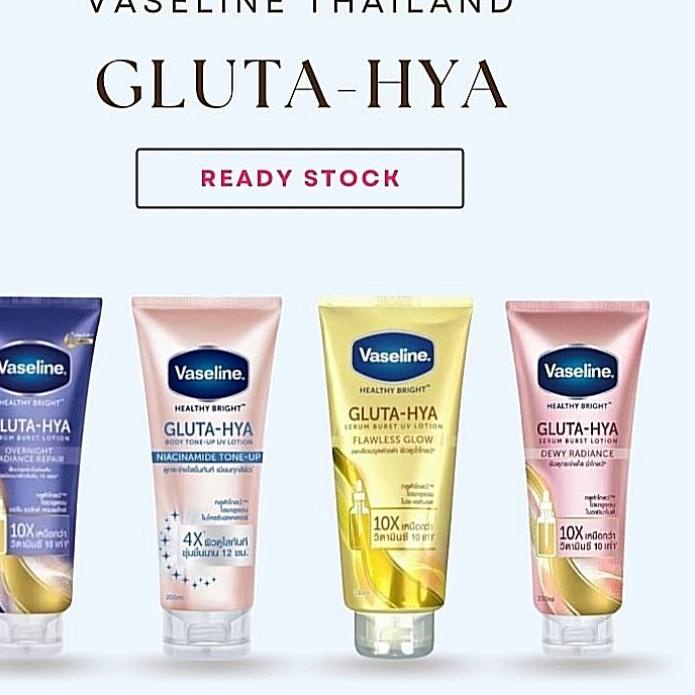 🆓 VASELINE GLUTA HYA BURST LOTION SERUM THAILAND original body 330ml 70ml Sachet OVERNIGHT RADIANCE 