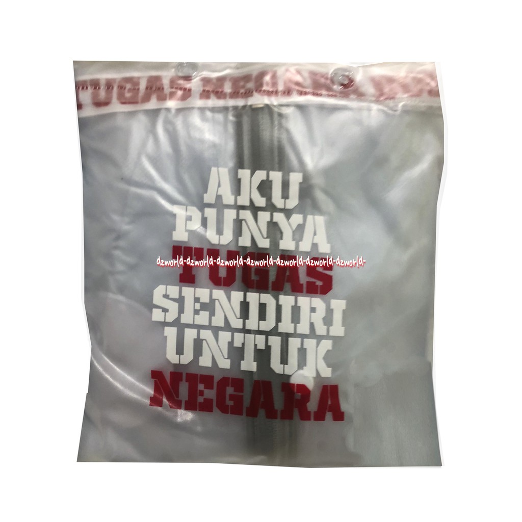 Aku Punya Tugas Sendiri Untuk Negara Jas Hujan Mantel Putih White