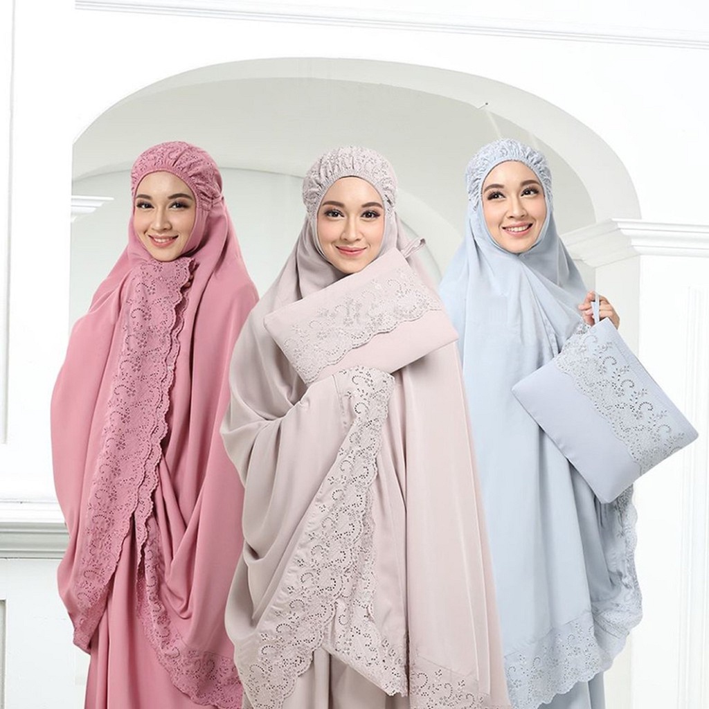 MUKENA DEWASA KHADIJAH PASTELEENA FREE TAS JUMBO ORIGINAL PREMIUM