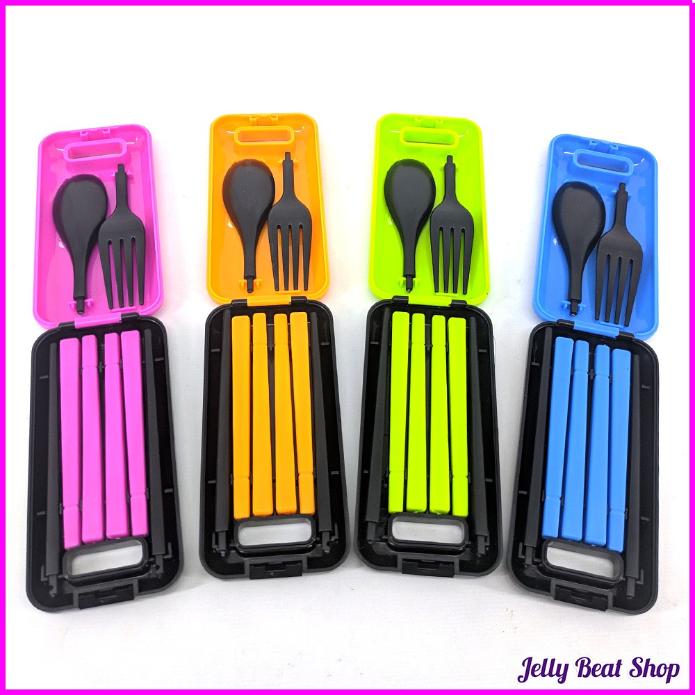 SENDOK SET / SET ALAT MAKAN TRAVEL [SENDOK+GARPU+SUMPIT]