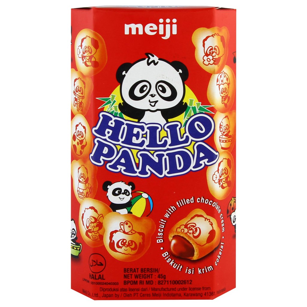 

Meiji Hello Panda Cokelat 45 gram Cemilan Anak