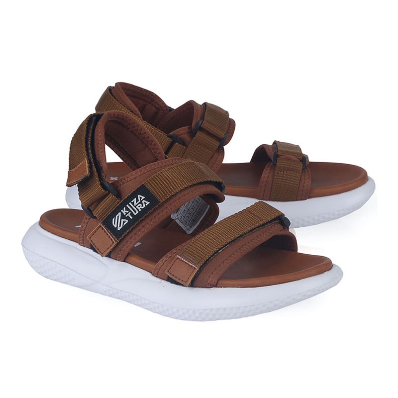 Sandal Gunung Wanita Casual Coklat Original Kuzatura NC Sandal Cewek Tali Belakang KZS 009