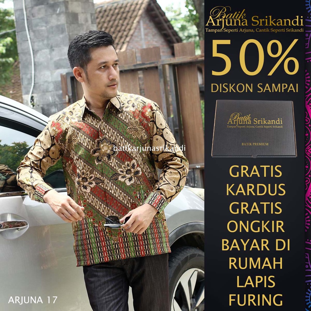 Kemaja Batik Pria Lengan Panjang Baju Hem Atasan Pria Pakaian Batik Pria Pakaian Batik Baju Batik Pr