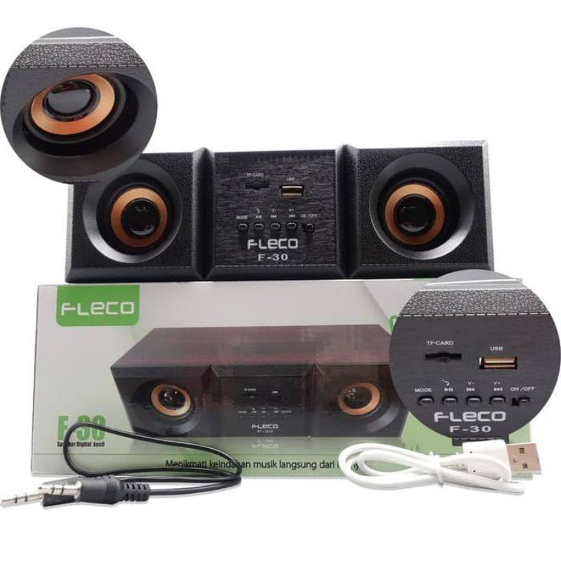 SPEAKER PORTABLE FLECO F-30 / SPEAKER FLECO / SPEAKER KOMPUTER PORTABLE