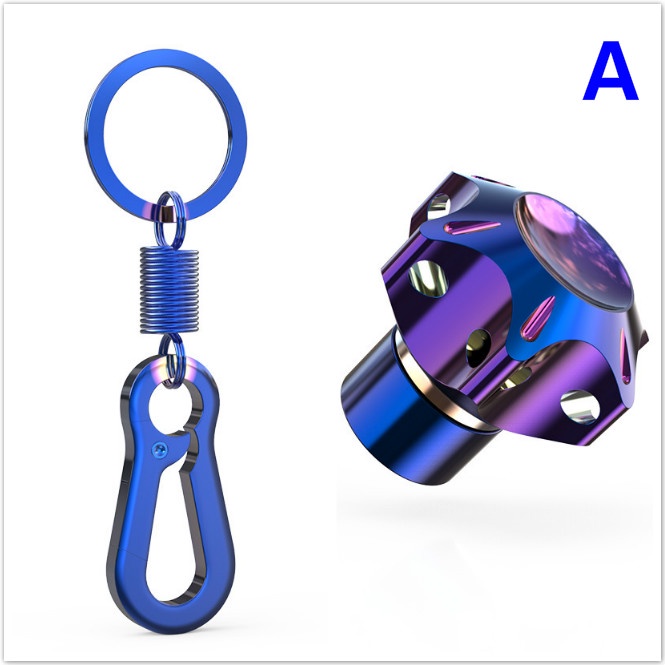 Kepala Kunci Modifikasi Cnc Burnt Titanium Untuk Motor Ktm 125 Rowing 400 Um+Key Shell-A-keyhead+keychain