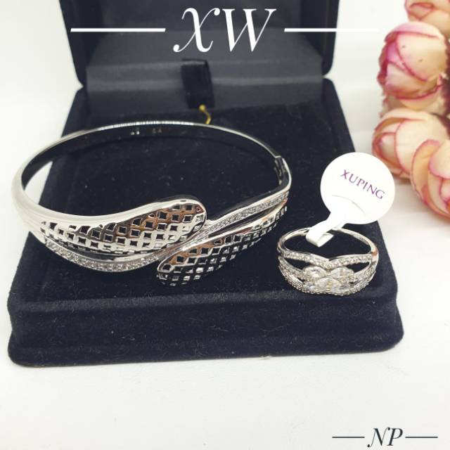 Xuping set gelang cincin silver SD13006