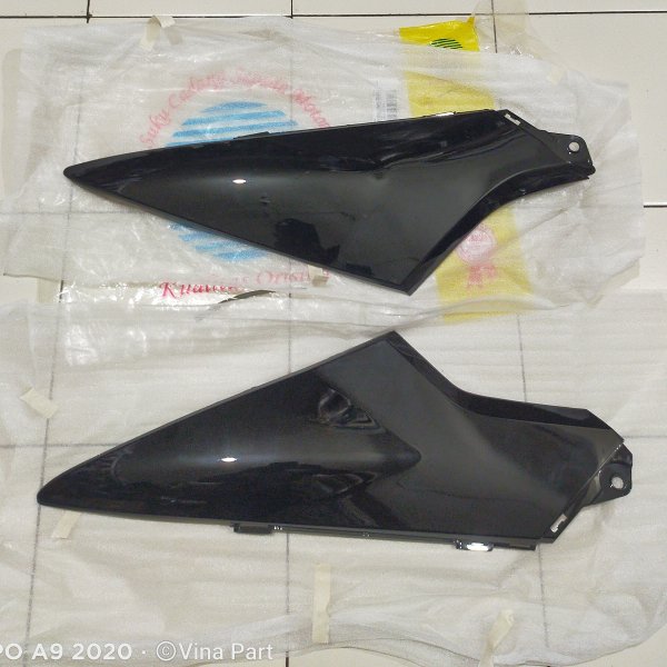 cover sambungan body side Supra x 125 new Batman - Supra x 125 lama set kanan kiri hitam non ori