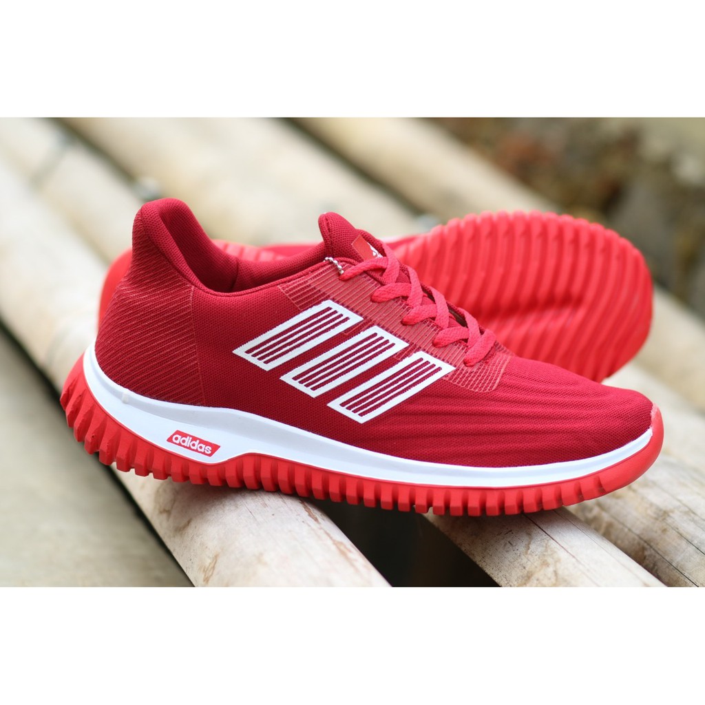 SEPATU ADIDAS SLOARGLIDE MERAH OLAHRAGA LARI RUNNING SPORT SNEAKERS CASUAL SEKOLAH KETS JOGGING