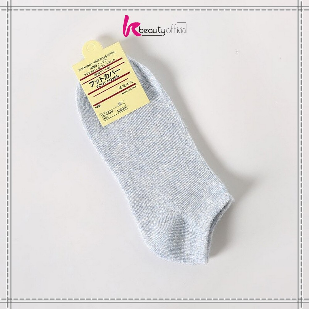 KB-P59 Kaos Kaki Semata Kaki Polos / Kaus Kaki Wanita / Kaos Kaki Ankle Dewasa / Short Socks Import-BIRU MUDA