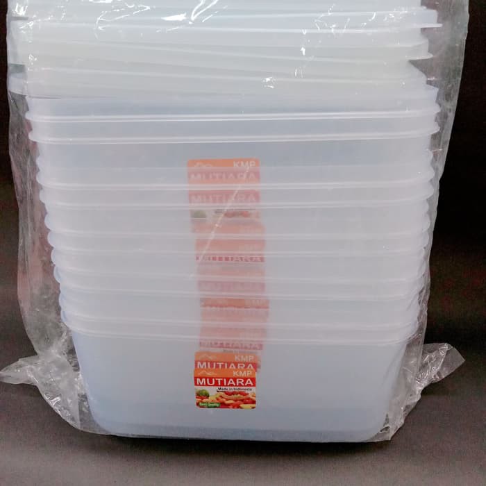 Kotak Makan Plastik 1800mL Sayur Tempat Penyimpan Serbaguna Wadah Transparan Toples Kotak Lunch Box