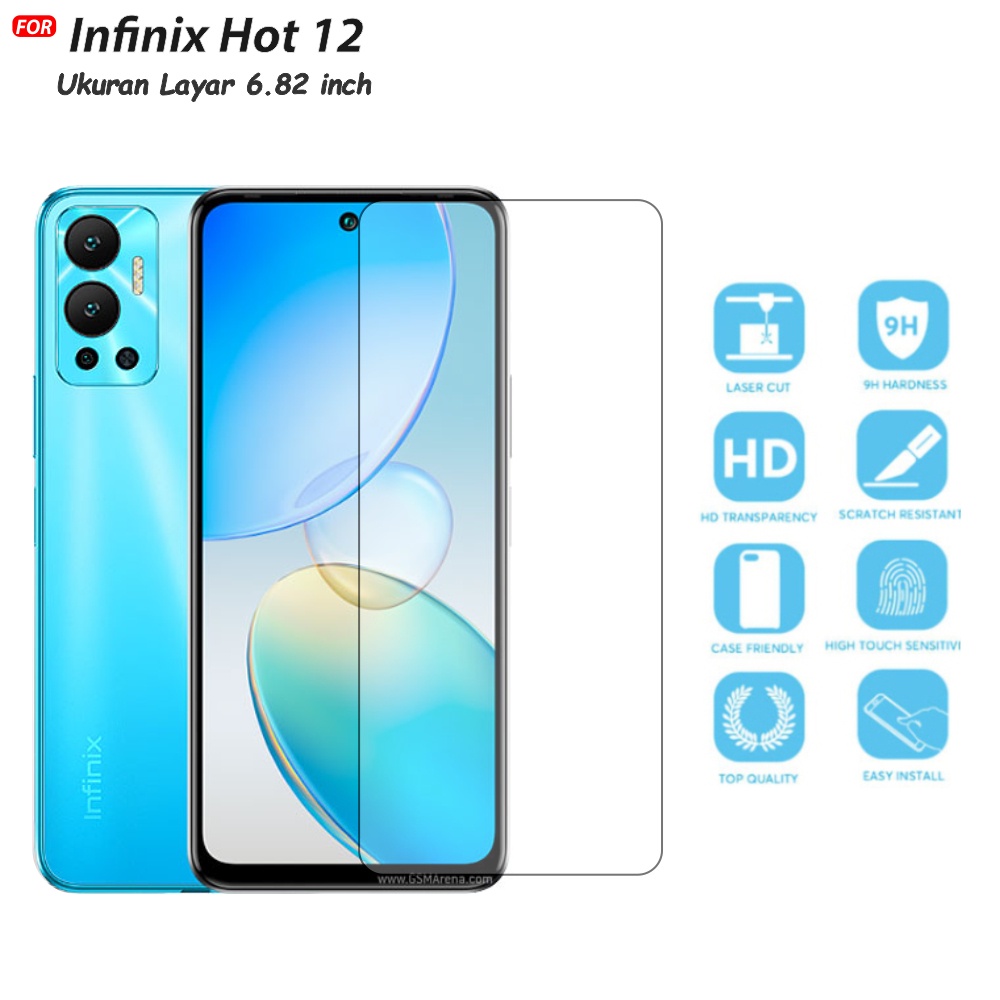 Tempered Glass Infinix Hot 12 Hot 12 Play - Anti Gores Kaca Premium Quality