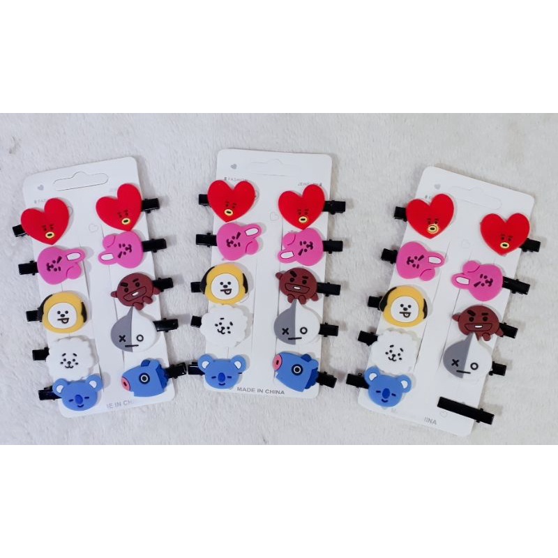 Jepit Rambut Anak Set 10Pcs Model Kartun Hairpin Rambut Cewek HairClips