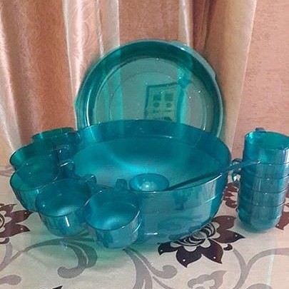 Tempat Es Buah Tupperware Toska Water Colour Set Tupperware Toska