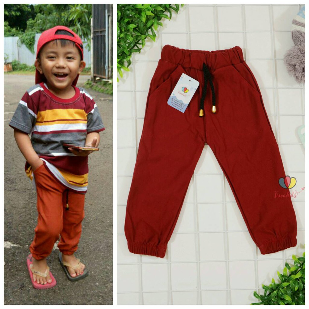 JOGGER Pants uk 1  2 Tahun  Pants Anak  Laki Perempuan 