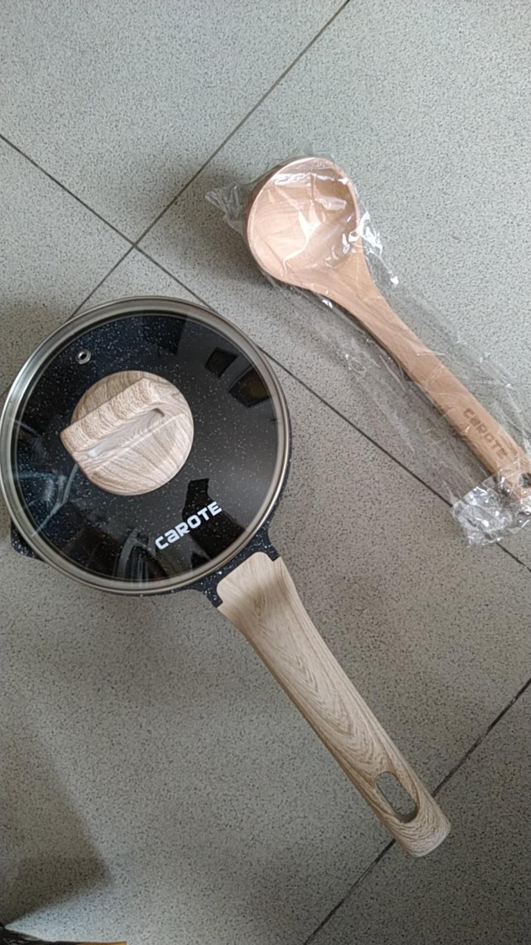 Carote Essential Woody Panci Susu Anti Lengket 16/18cm  Lengkap Dengan Tutup