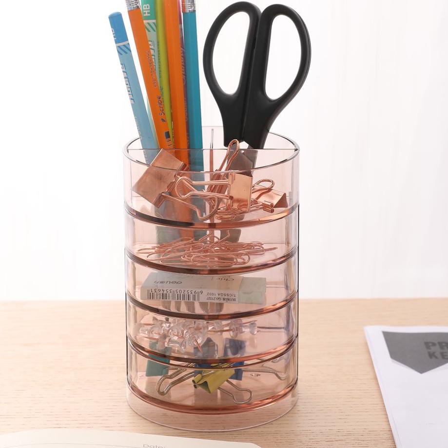 

➱Model Baru✵ TBQKK Deli Tempat Ballpen Desk Organizer 4 laci yang dapat di putar Bahan berkualitas tahan lama E904 V72 ➱Murah Banget