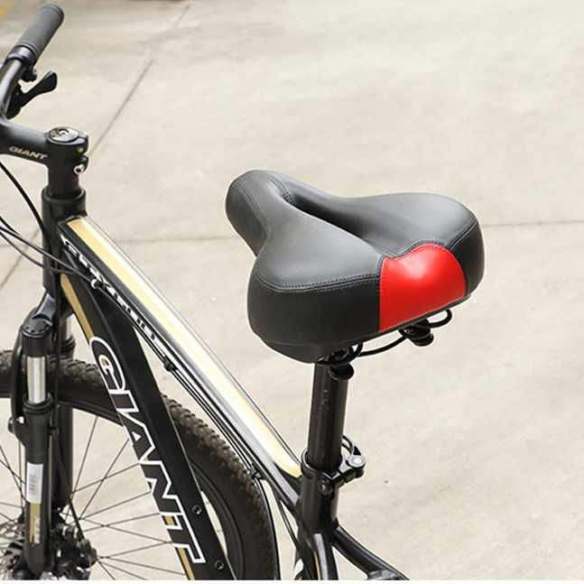 WEST BIKING Sadel Sepeda Bike Saddle Leather Model Absorber Ball - Black