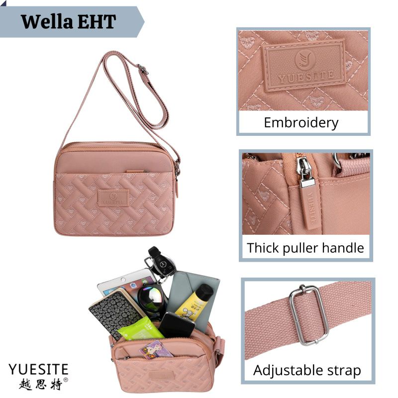 TAS SELEMPANG WANITA YUESITE WELLA EHT ORIGINAL CYUTEBAGS