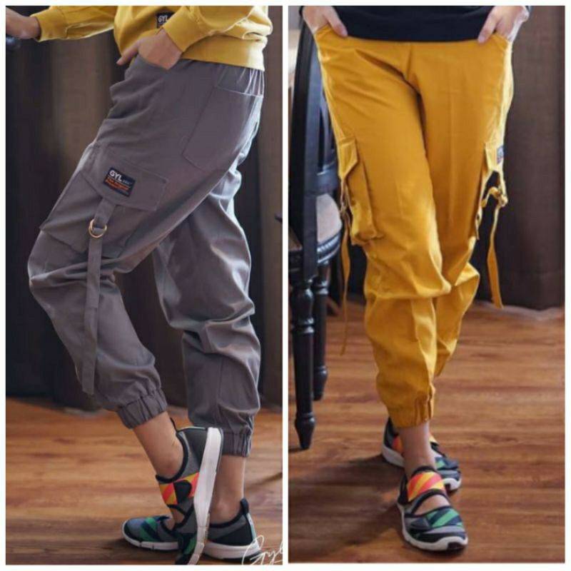 celana wanita// celana joger pants cargo kekinian