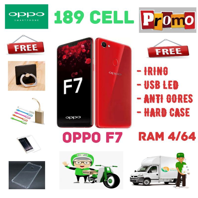 OPPO F7 RAM 4/64 GB GARANSI RESMI OPPO INDONESIA