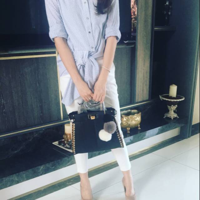 River Island UK Cross stitches Tote Bag