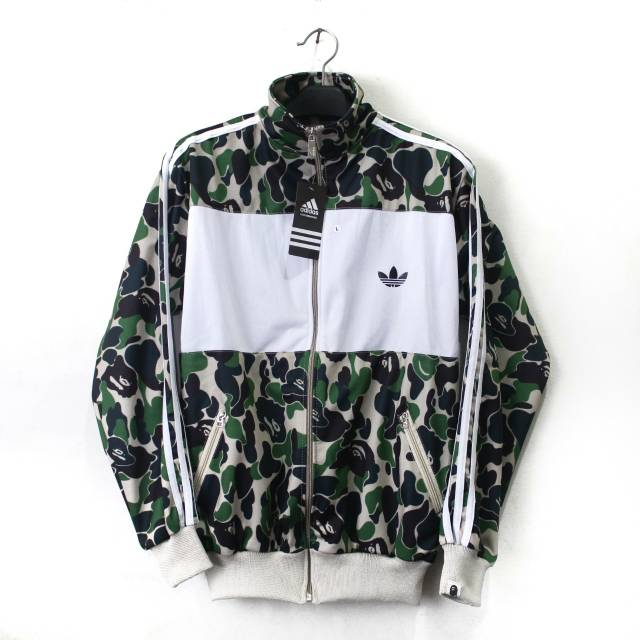 Tractop adidas x a bathing ape - jaket tractop - tractop camo