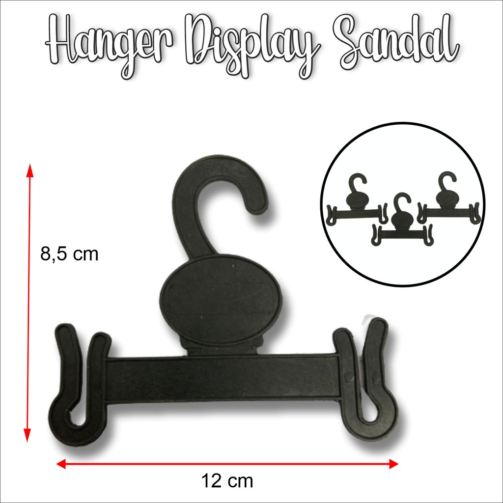 Hanger Sandal Jangkar Hitam, Gantungan Sandal, Hanger Gantungan Sendal - 1 pcs