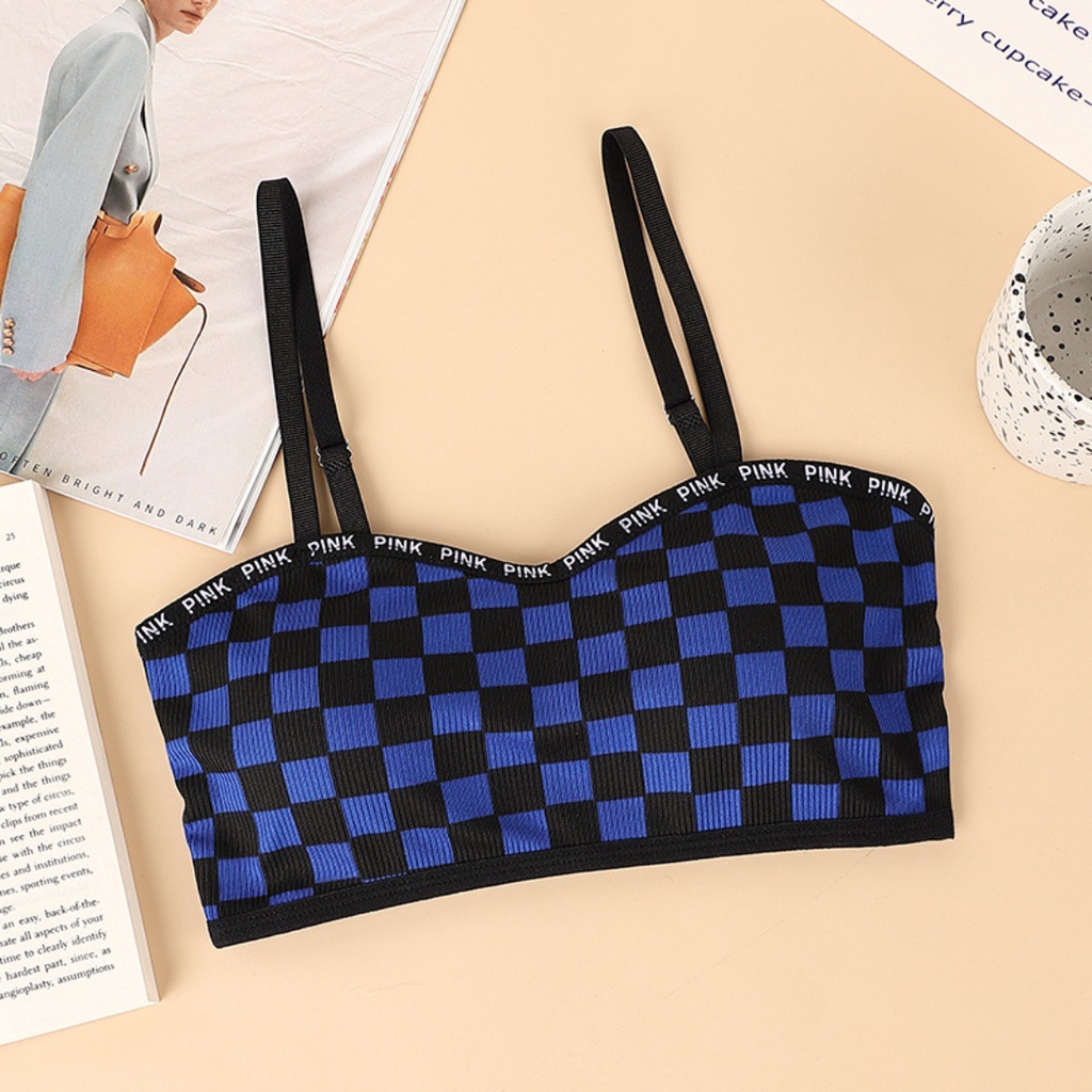 Nicebra Bra Pakaian Dalam Wanita Import Motif Catur 1087