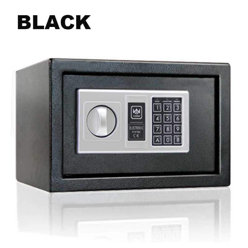 Brankas Mini Electric Password Safe Deposit Box Size Besar - EB20 - Black