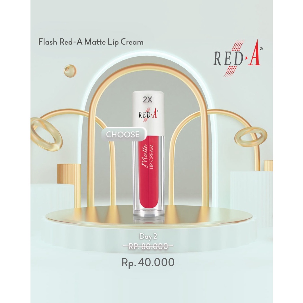 Paket 2 Matte Lip Cream Red A