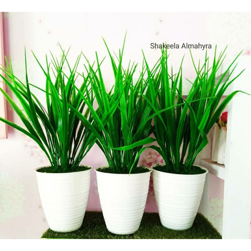 RUMPUT SINTETIS MURAH / BUNGA HIAS / RUMPUT PADI / RUMPUT ARTIFICIAL