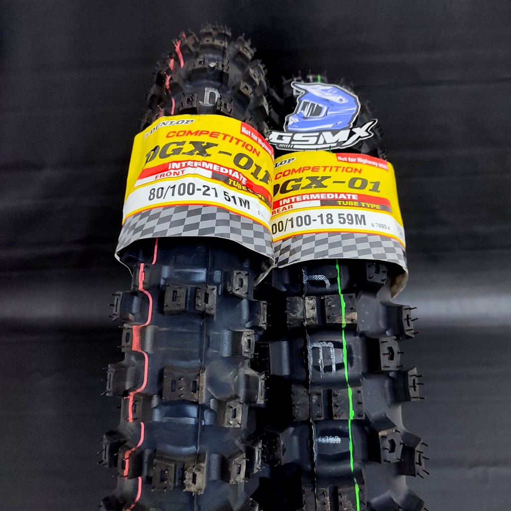 BAN DEPAN BELAKANG DUNLOP DGX 01 18 21 16 19 BAN TRAIL CROSS