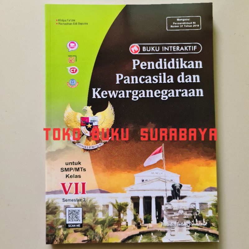 Jual Buku Pr Lks Interaktif Pendidikan Pancasila Ppkn Kelas Vii 7 Semester 2 K13 Revisi