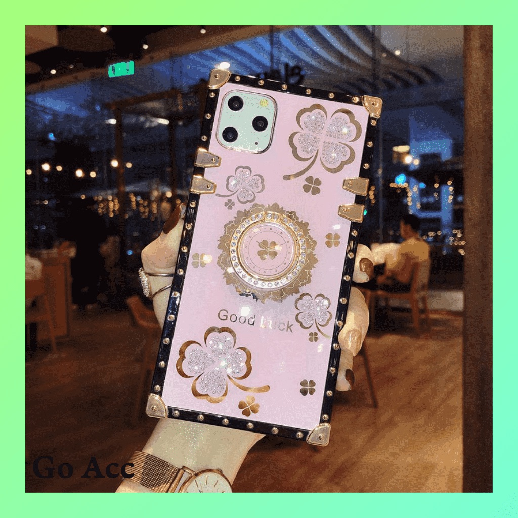 Case LV Trunk soft stand Iphone 6 6S 6+ 6S+ 7 8 SE 7+ 8+ X Xs Xr Xs Max 11 Pro 12,OPPO RENO 4F FH09