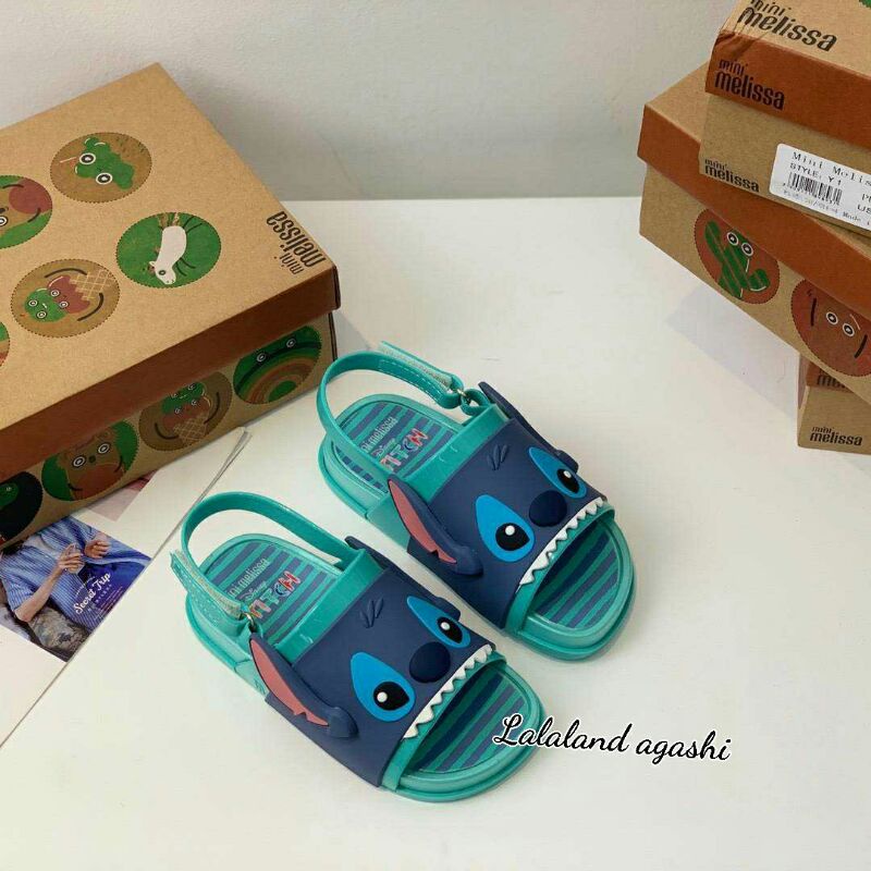 Sandal minimel lilo and stitch green/sandal melissa disney/sandal melissa anak cowok/sandal disney