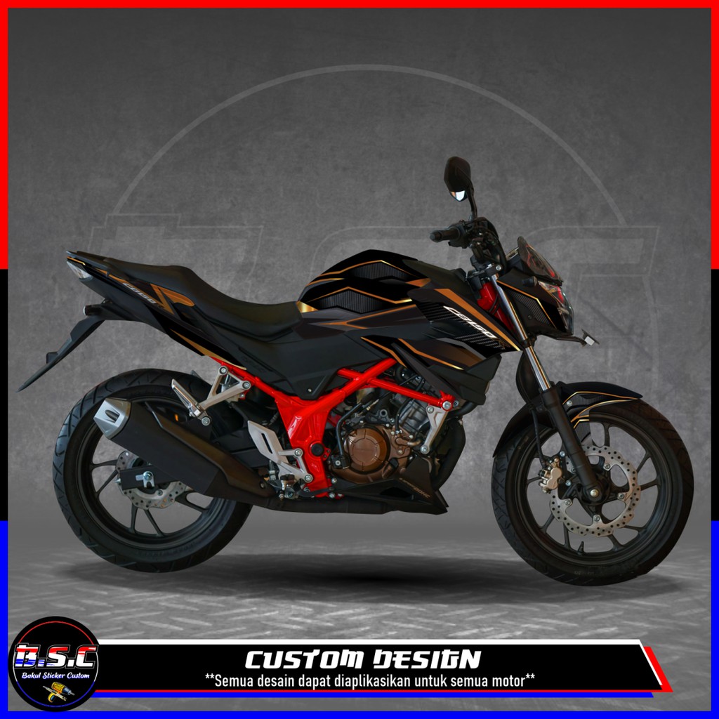 Decal FULL BODY Sticker CB 150R / CB150R / NEW 2018 CB 150R V.3 Motif Armor Gold