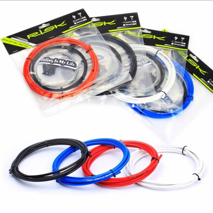 Set kabel SHIFTER RISK sepeda lipat mtb road depan belakang no jagwire