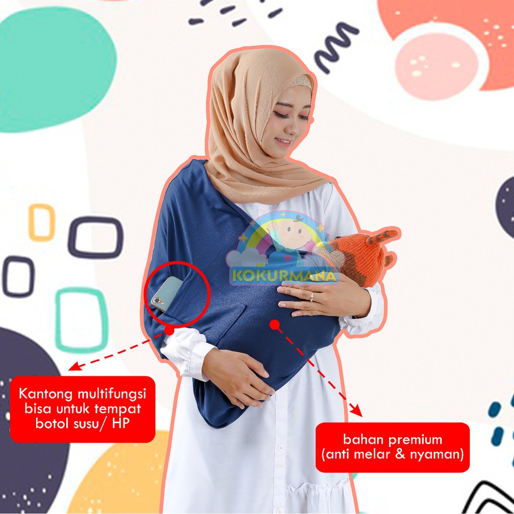 Gendongan Kaos Bayi Geos Kokurmana (1kg muat 8pcs)