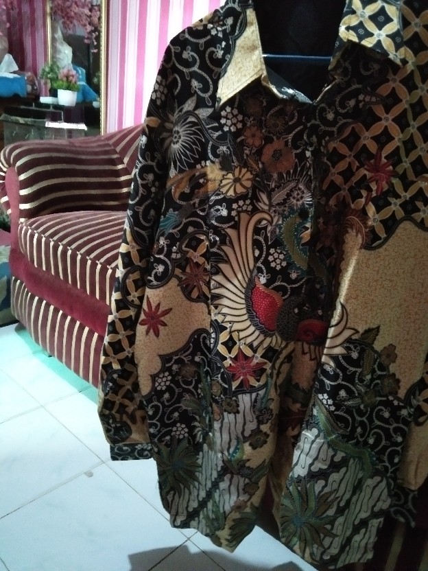 Kemeja Batik Pria Semi Sutra Silky Premium Furing Istimewa Licin Kilau Super Premium Quality