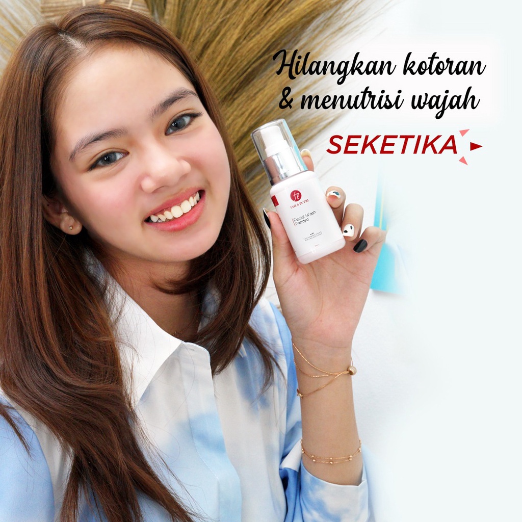 Facial Wash Papaya Faila Putri BPOM - Sabun Pemutih Glowing FP