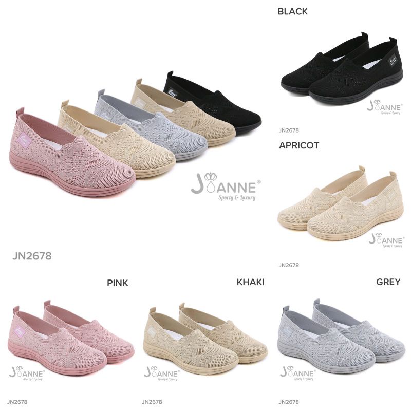 RESTOCK!! JOANNE Sepatu Flyknit Flat Shoes JN2678 [ORIGINAL BRAND]