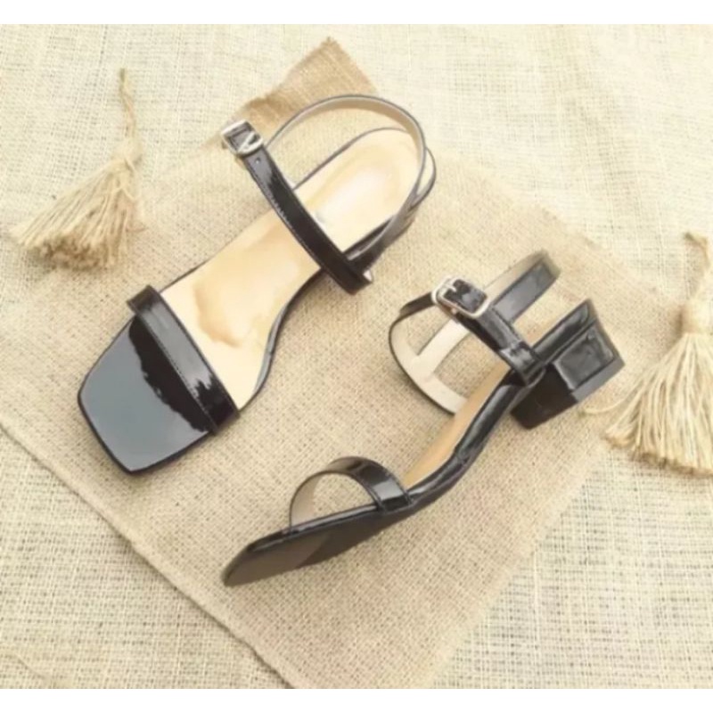 Heels Store sandal hak tahu 3 cm ALFONZO l sandal wanita hak tahu l heels 3cm l sendal wanita hak ta
